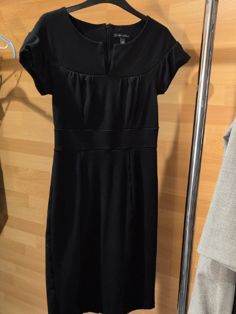Banana Republic Black Midi Sheath Dress